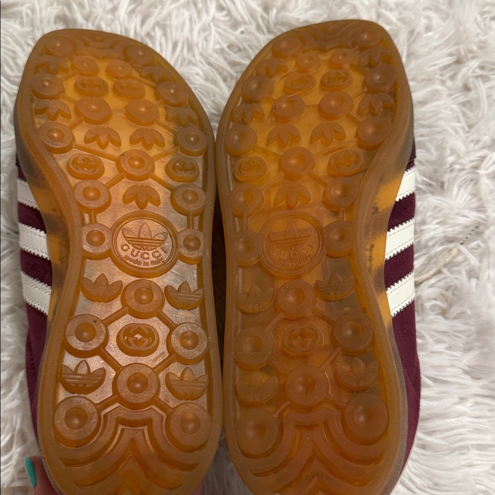 Adidas x Gucci Gazelle in burgundy size 7 men’s - Picture 9 of 14